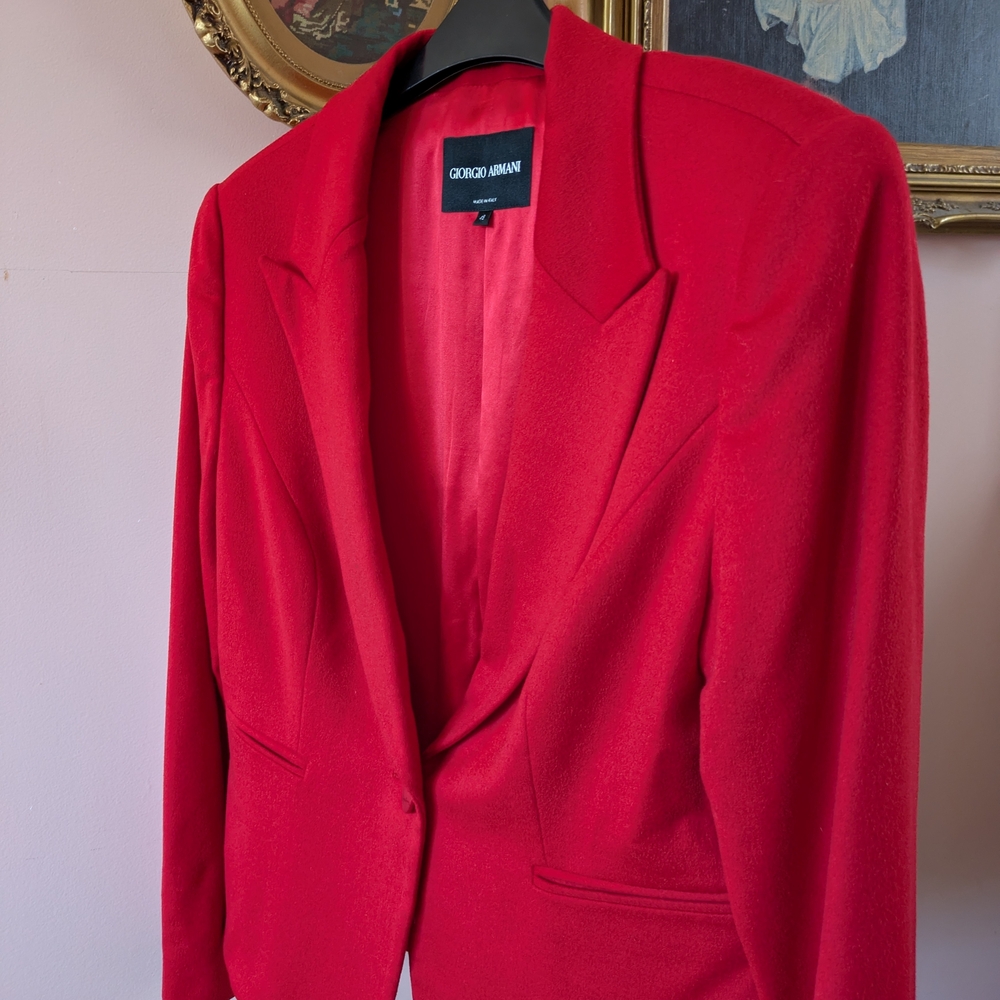 Giorgio Armani Women's Red Blazer